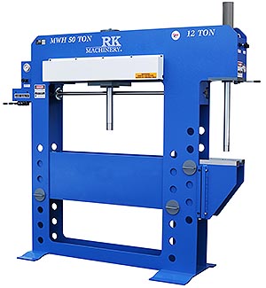 12 Ton Broach Press with a 50 ton H frame press